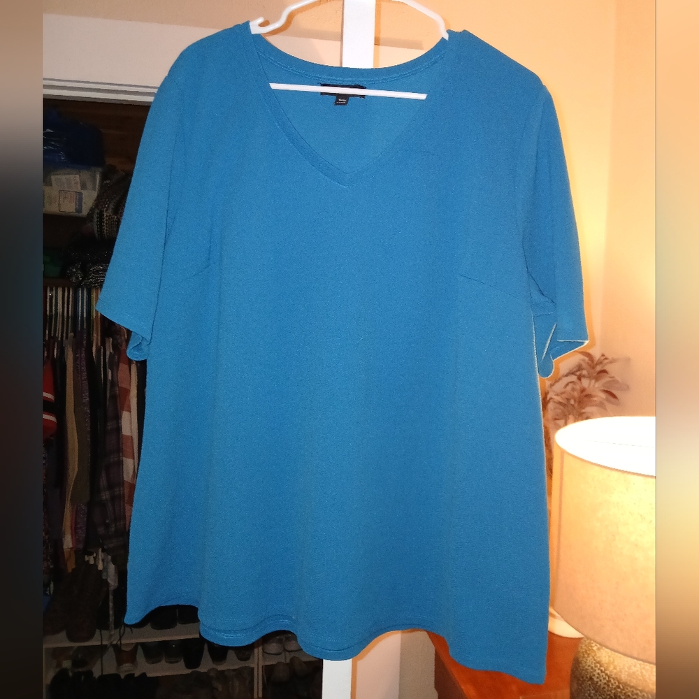 Lane Bryant teal dress/casual top